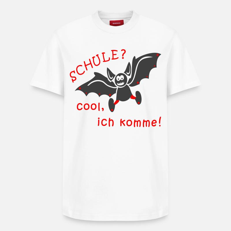 Schule Kindergarten Fledermaus - Relaxed Unisex Supima Cotton T-Shirt – von SPREAD - Weiß
