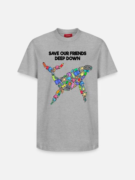 Artenschutz Erde Umwelt Statement - Relaxed Unisex Supima Cotton T-Shirt – von SPREAD - Weiß