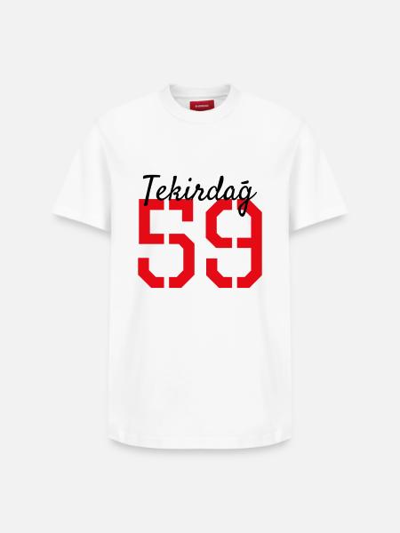 Tekirdag 59 Türkei - Relaxed Unisex Supima Cotton T-Shirt – von SPREAD - Weiß