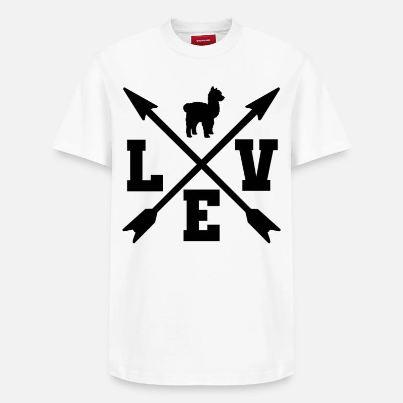 Alpaka - Relaxed Unisex Supima Cotton T-Shirt – von SPREAD - Weiß