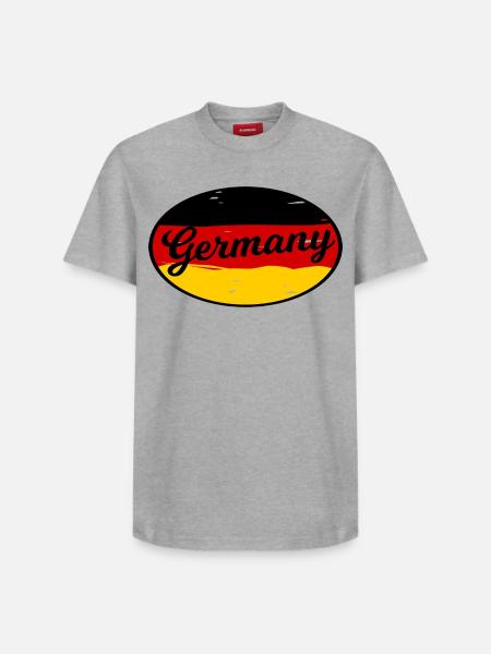 Bumper sticker Germany - Relaxed Unisex Supima Cotton T-Shirt – by SPREAD - white