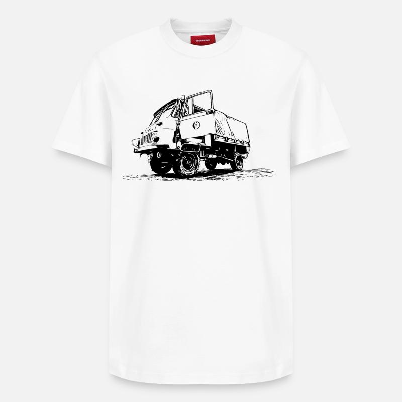 Robur LO 2002 A - T-shirt unisexe décontracté en coton Supima – de SPREAD - blanc