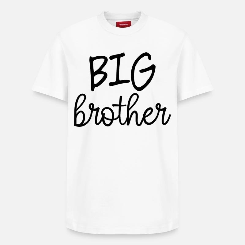 Großer Bruder - Relaxed Unisex Supima Cotton T-Shirt – von SPREAD - Weiß