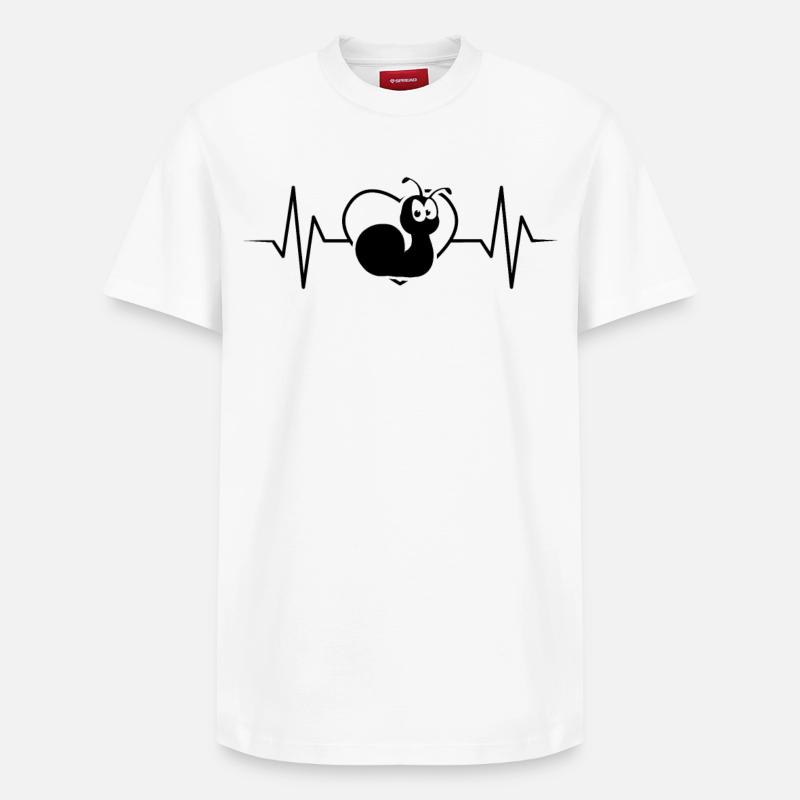 Escargot - T-shirt unisexe décontracté en coton Supima – de SPREAD - blanc