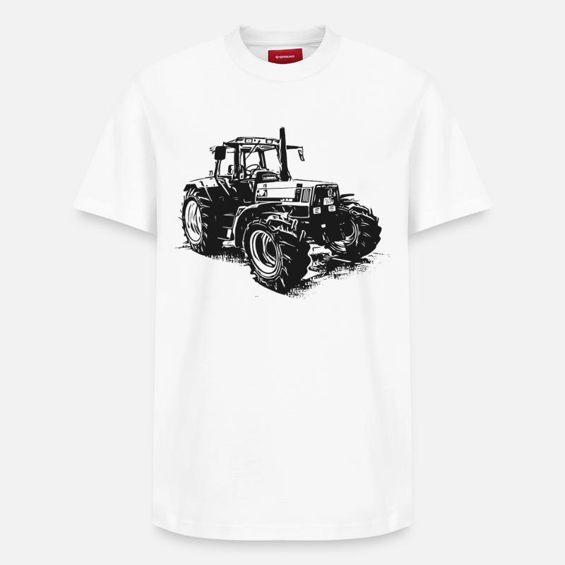 Alter Deutz Traktor - Relaxed Unisex Supima Cotton T-Shirt – von SPREAD - Weiß