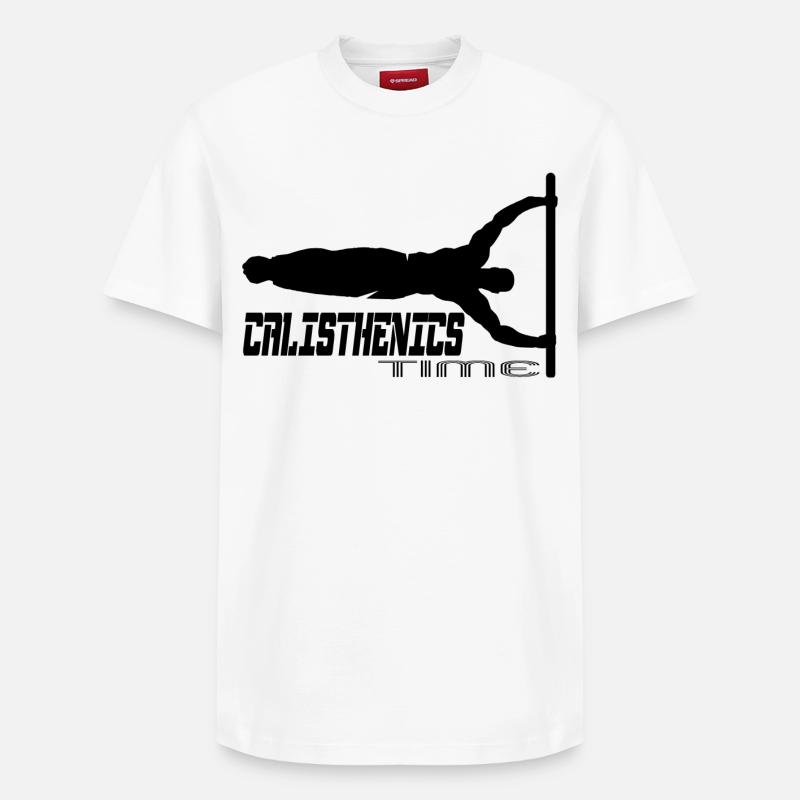 Callisthénie - T-shirt unisexe décontracté en coton Supima – de SPREAD - blanc