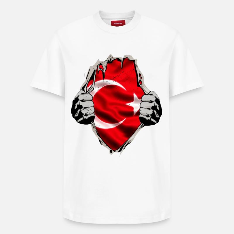 Turquie - T-shirt unisexe décontracté en coton Supima – de SPREAD - blanc