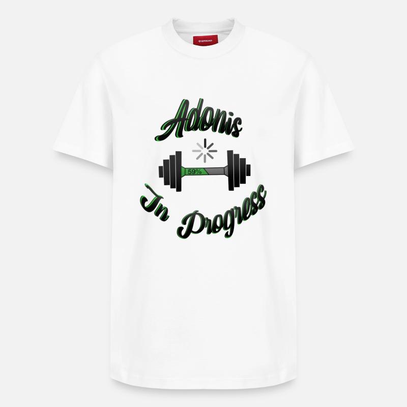 Adonis en cours 2 - T-shirt unisexe décontracté en coton Supima – de SPREAD - blanc