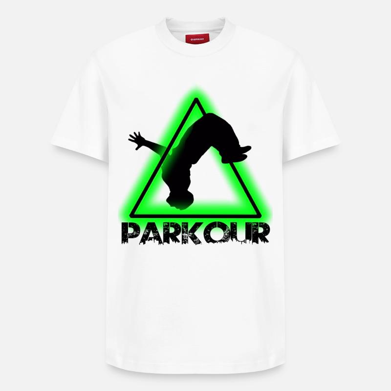 Parkour - T-shirt unisexe décontracté en coton Supima – de SPREAD - blanc