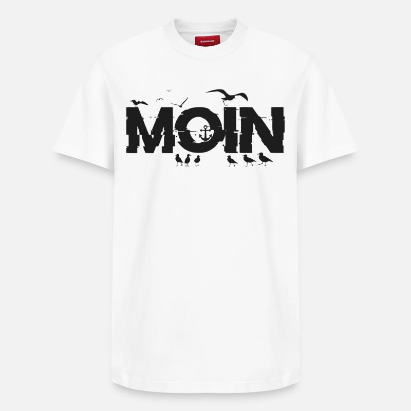 MOIN - Relaxed Unisex Supima Cotton T-Shirt – von SPREAD - Weiß