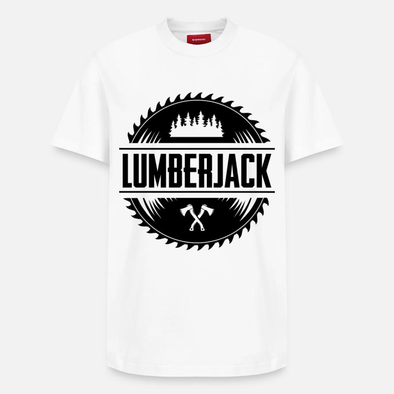Bûcheron - T-shirt unisexe décontracté en coton Supima – de SPREAD - blanc