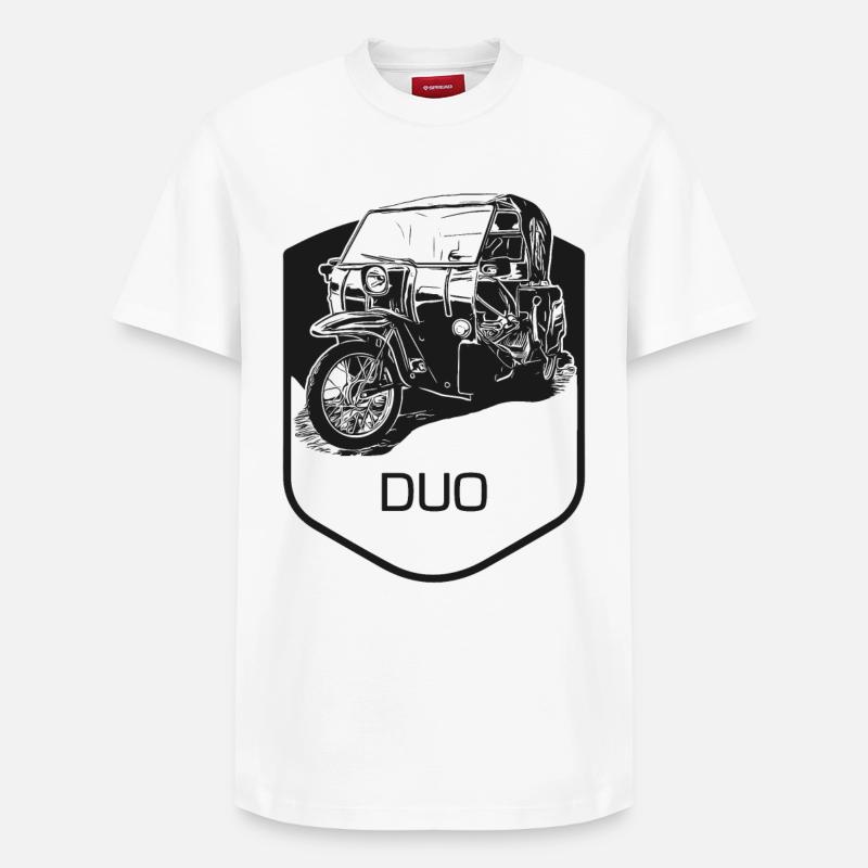 Krause Duo - T-shirt unisexe décontracté en coton Supima – de SPREAD - blanc