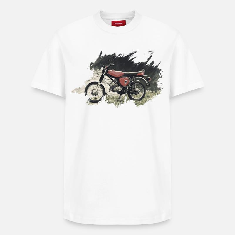 Enduro S51 - T-shirt unisexe décontracté en coton Supima – de SPREAD - blanc