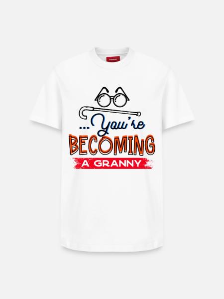 Brille Sehschwäche Großmutter Statement Oma - Relaxed Unisex Supima Cotton T-Shirt – von SPREAD - Weiß