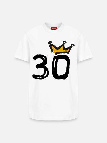 30th birthday Krone - Relaxed Unisex Supima Cotton T-Shirt – by SPREAD - white