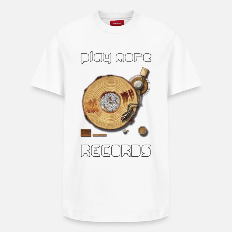 DJ - Relaxed Unisex Supima Cotton T-Shirt – von SPREAD - Weiß