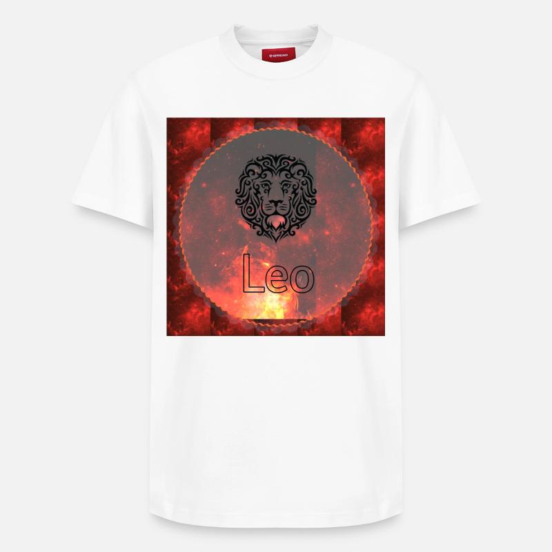 Löwe - Relaxed Unisex Supima Cotton T-Shirt – von SPREAD - Weiß