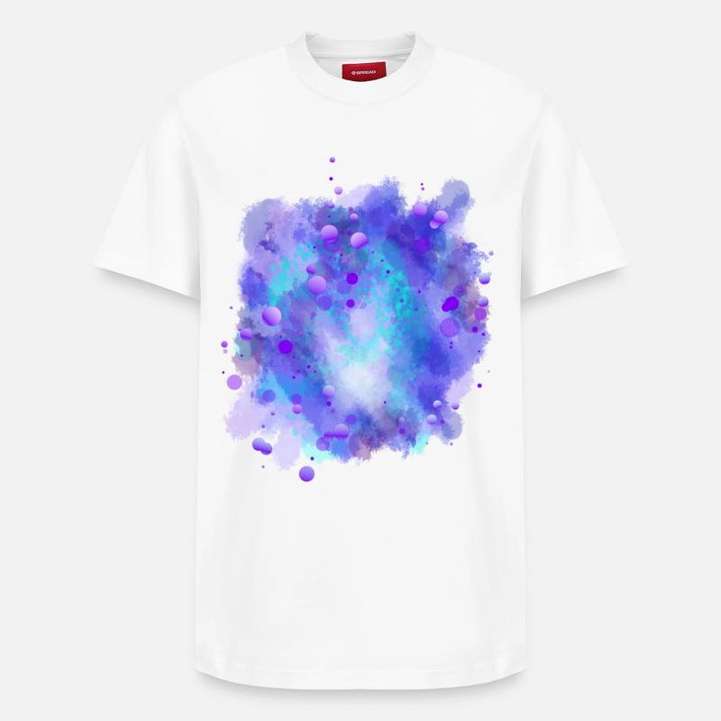 Azure Energy Sphere - T-shirt unisexe décontracté en coton Supima – de SPREAD - blanc