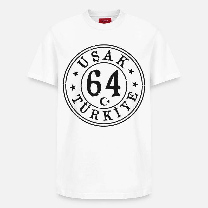 Usak 64 Millésime - T-shirt unisexe décontracté en coton Supima – de SPREAD - blanc