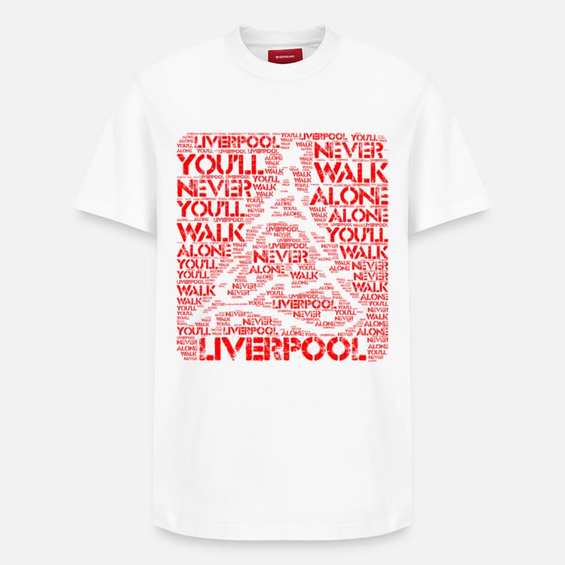 Liverpool - T-shirt unisexe décontracté en coton Supima – de SPREAD - blanc