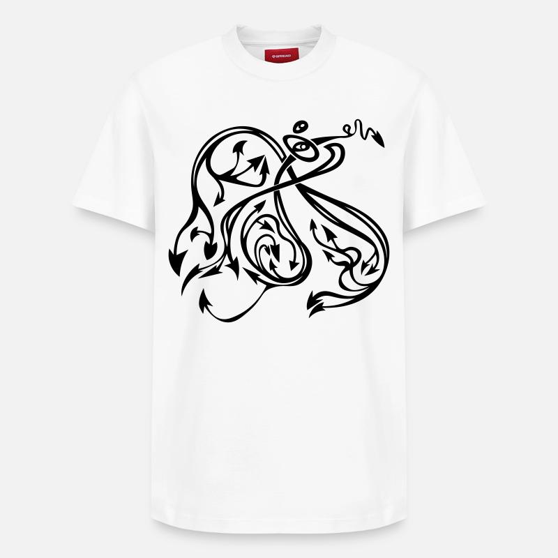 Flèches - T-shirt unisexe décontracté en coton Supima – de SPREAD - blanc