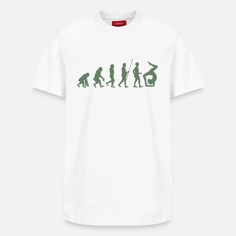 Turnerin Turner Evolution der Turnerin - Relaxed Unisex Supima Cotton T-Shirt – von SPREAD - Weiß