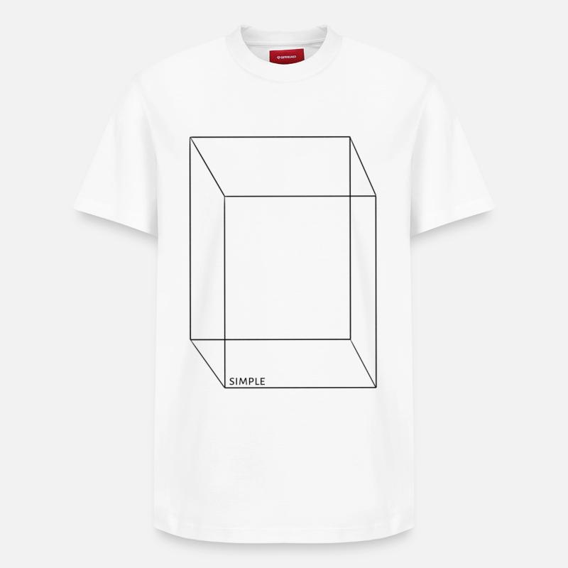 Simple - T-shirt unisexe décontracté en coton Supima – de SPREAD - blanc