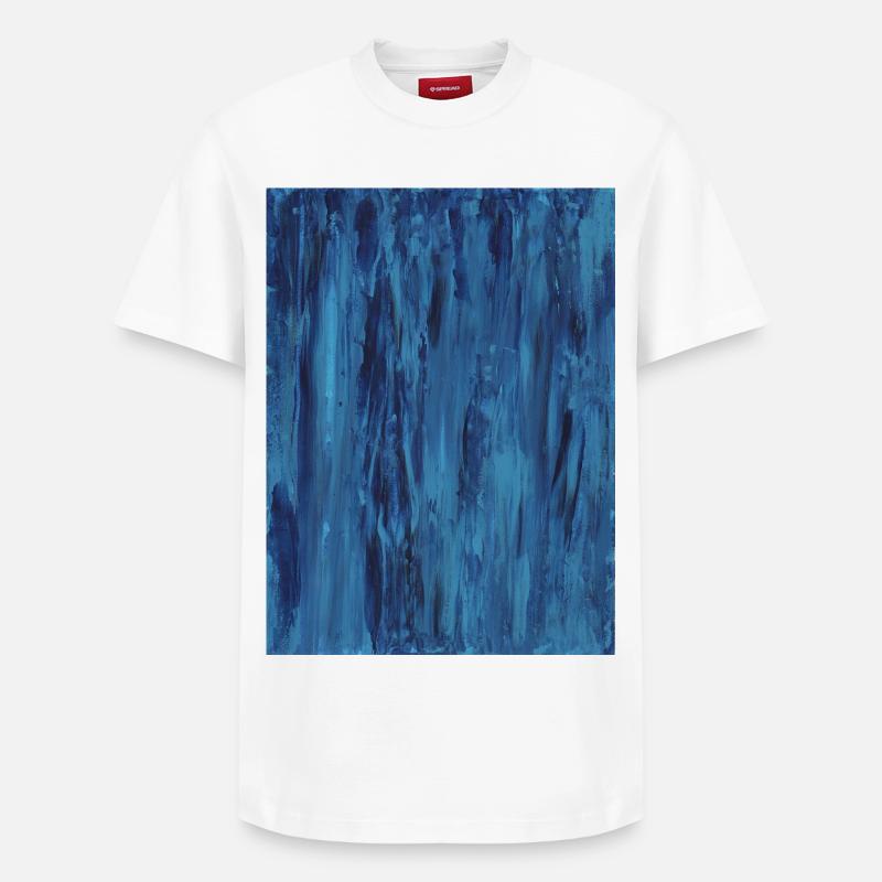 La mer calme - T-shirt unisexe décontracté en coton Supima – de SPREAD - blanc