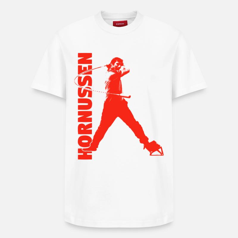 Hornussen - T-shirt unisexe décontracté en coton Supima – de SPREAD - blanc