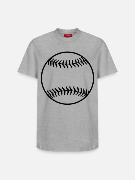 Base-ball - T-shirt unisexe décontracté en coton Supima – de SPREAD - blanc