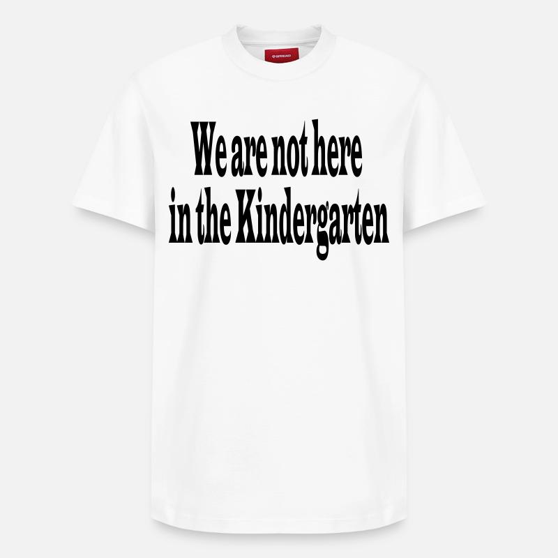 Kindergarten - Relaxed Unisex Supima Cotton T-Shirt – von SPREAD - Weiß