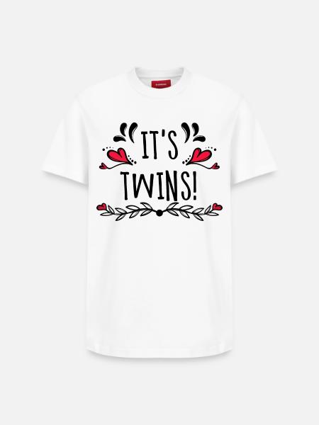 Déclaration familiale Grossesse Bébé enceinte - T-shirt unisexe décontracté en coton Supima – de SPREAD - blanc