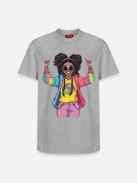 Bunte Regenbogen Freundschaftsdesign - Relaxed Unisex Supima Cotton T-Shirt – von SPREAD - Weiß