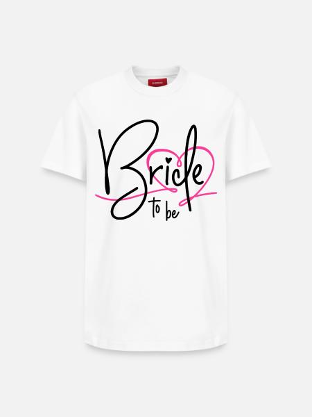 Bride to be - Relaxed Unisex Supima Cotton T-Shirt – von SPREAD - Weiß