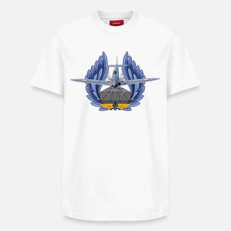 Spitfire - T-shirt unisexe décontracté en coton Supima – de SPREAD - blanc