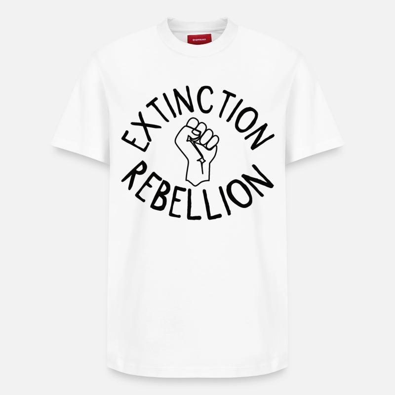 Extinction Rebellion Faust - T-shirt unisexe décontracté en coton Supima – de SPREAD - blanc