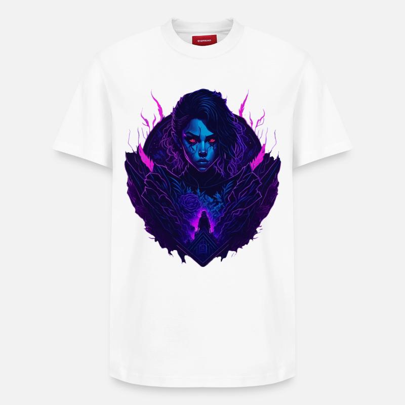 Devil Gothic Seduction Girl - T-shirt unisexe décontracté en coton Supima – de SPREAD - blanc