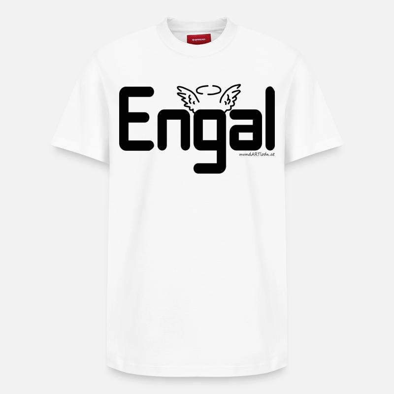 Engal - Engerl, dialecte autrichien, Cadeau - T-shirt unisexe décontracté en coton Supima – de SPREAD - blanc