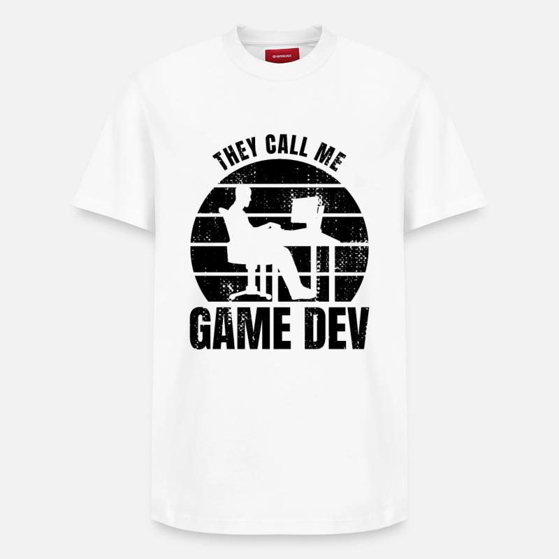 Game Developer - Relaxed Unisex Supima Cotton T-Shirt – by SPREAD - white