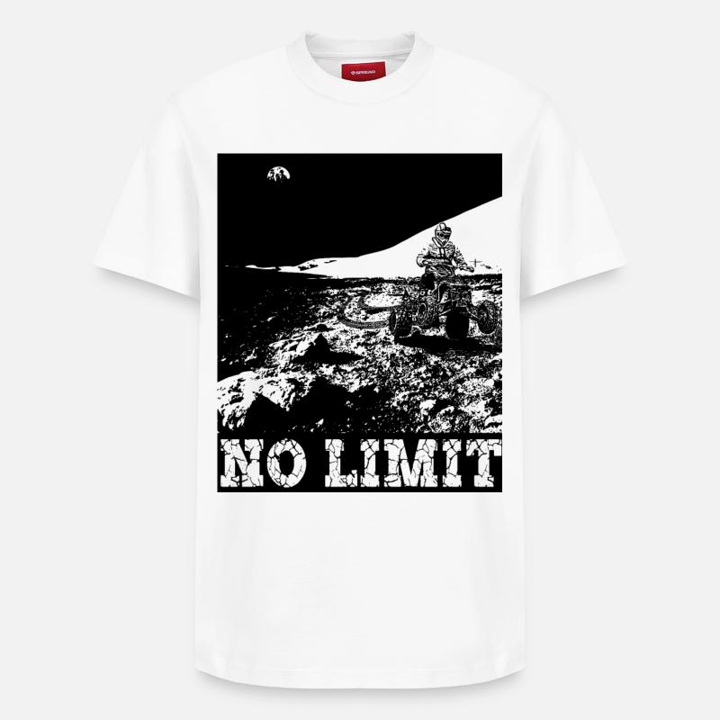 QUAD NOLIMIT - Relaxed Unisex Supima Cotton T-Shirt – by SPREAD - white