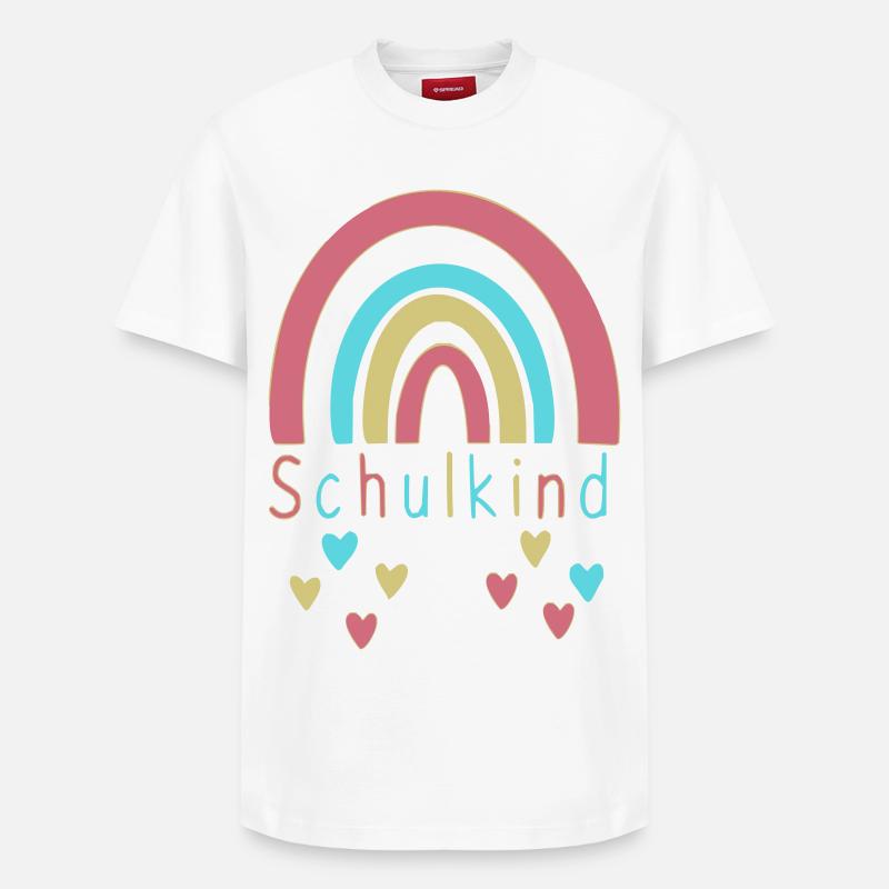 Schulkind - Relaxed Unisex Supima Cotton T-Shirt – von SPREAD - Weiß