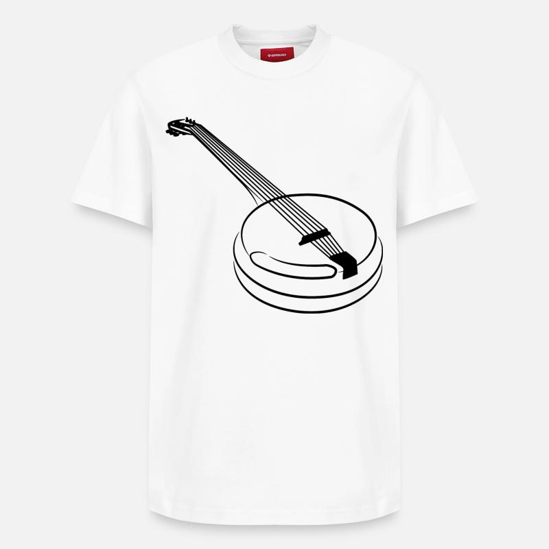 Banjo - T-shirt unisexe décontracté en coton Supima – de SPREAD - blanc
