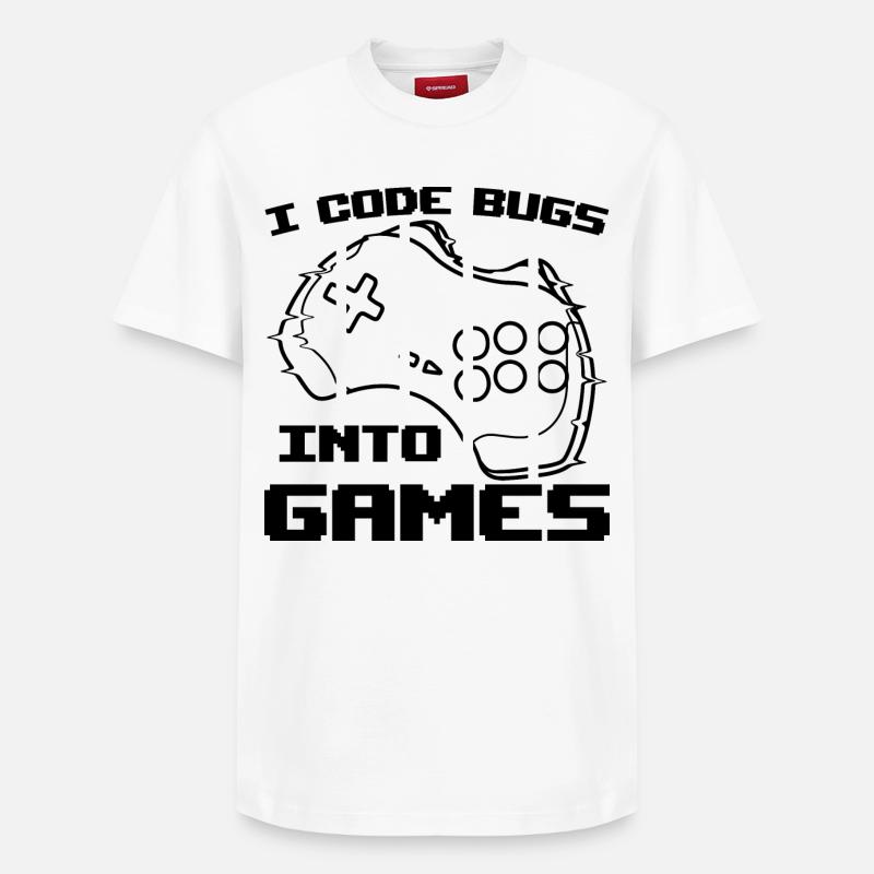 Programmeur de jeux vidéo - T-shirt unisexe décontracté en coton Supima – de SPREAD - blanc