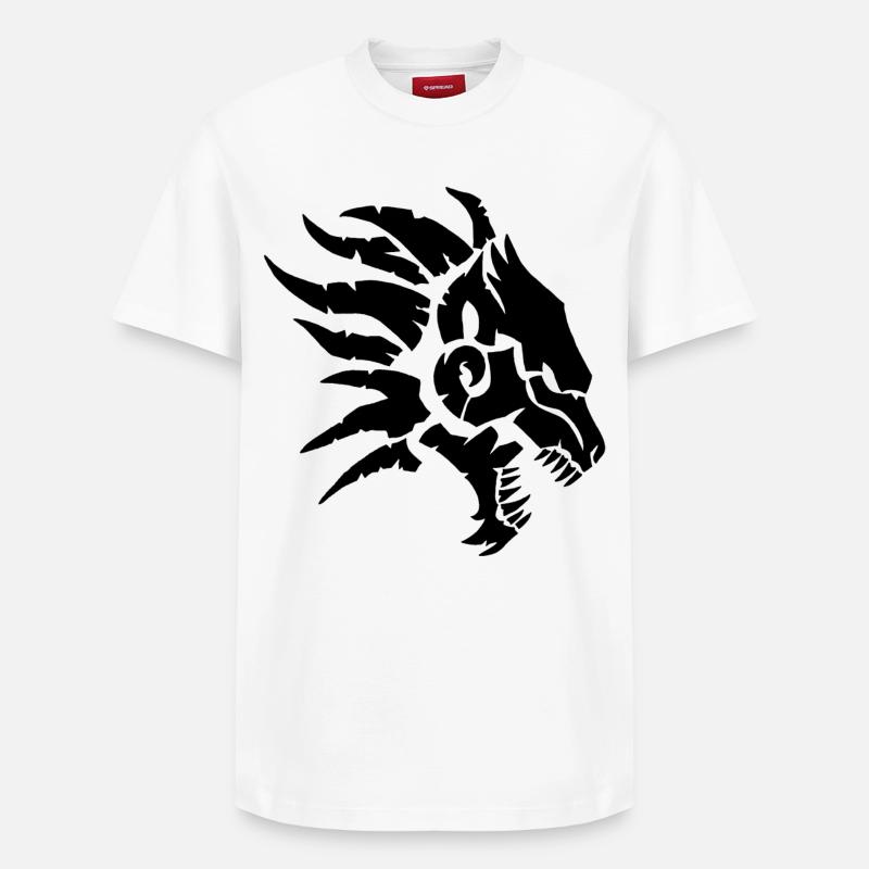 La bête infernale (noir) - T-shirt unisexe décontracté en coton Supima – de SPREAD - blanc