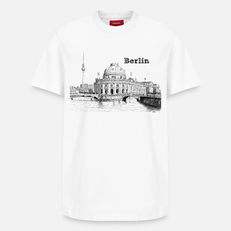Berlin - T-shirt unisexe décontracté en coton Supima – de SPREAD - blanc