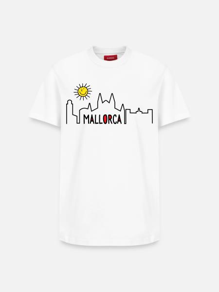 Mallorca in summer - Relaxed Unisex Supima Cotton T-Shirt – by SPREAD - white