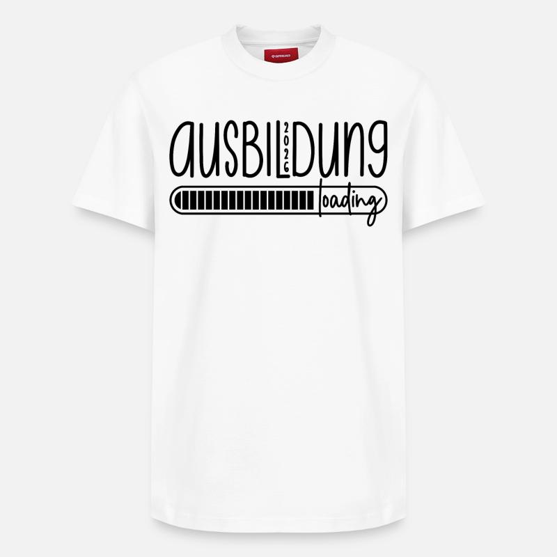 Ausbildung 2026 loading - Relaxed Unisex Supima Cotton T-Shirt – von SPREAD - Weiß
