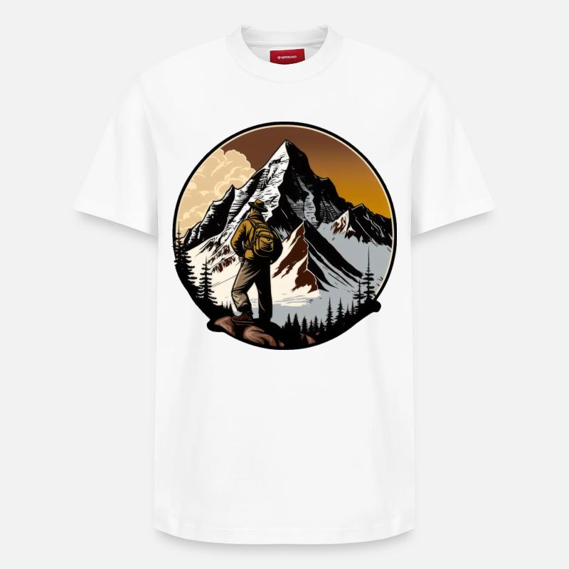 Alpiniste - T-shirt unisexe décontracté en coton Supima – de SPREAD - blanc