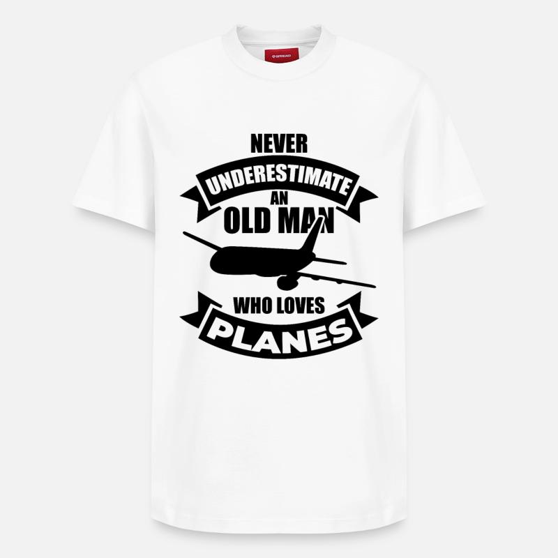 Avion Papi - T-shirt unisexe décontracté en coton Supima – de SPREAD - blanc
