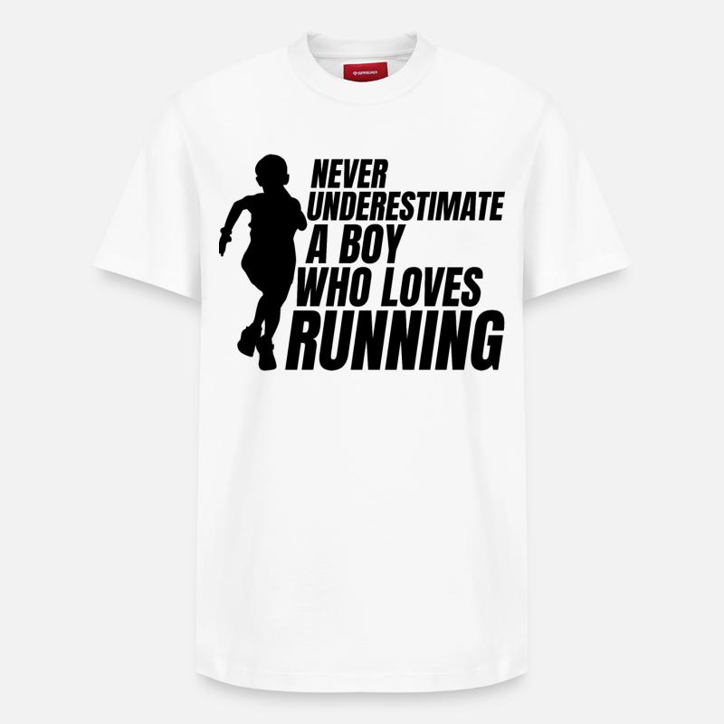 Garçon de course - T-shirt unisexe décontracté en coton Supima – de SPREAD - blanc